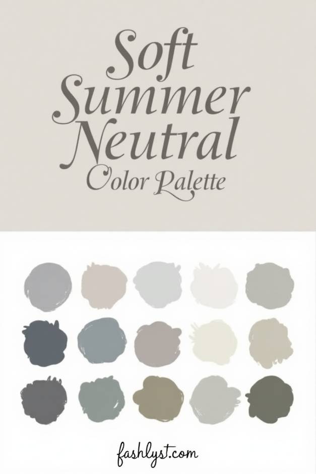 Soft Summer Neutral Color Palette