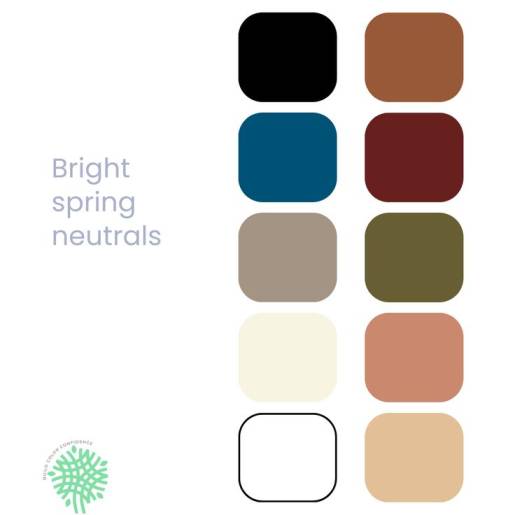 Clear Spring Neutral Color Palette  